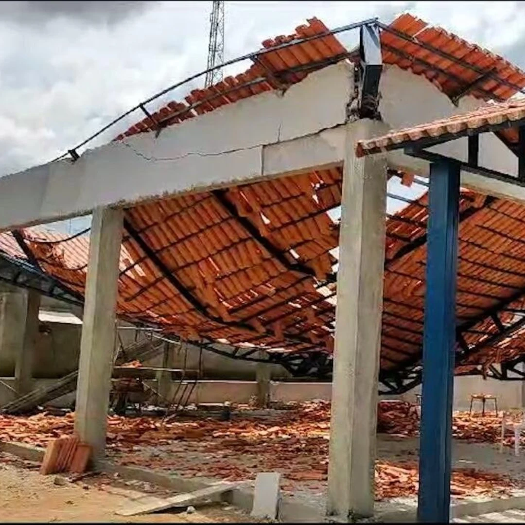 Telhado de escola desabou após falhas na execução de obra de R$ 3,9 milhões, aponta laudo no Tocantins