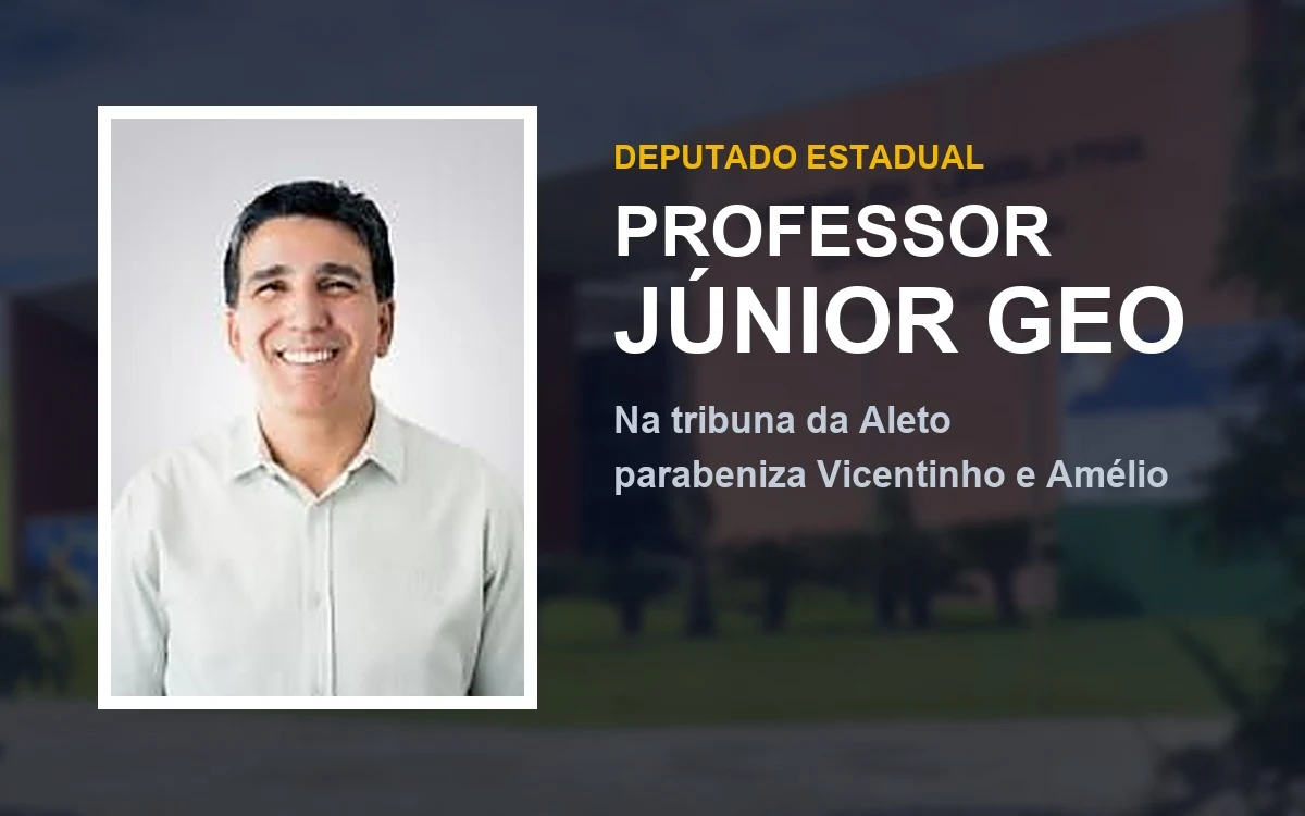 Júnior Geo agradece votos em Palmas e parabeniza Vicentinho e Amélio pela vitória no 2º turno