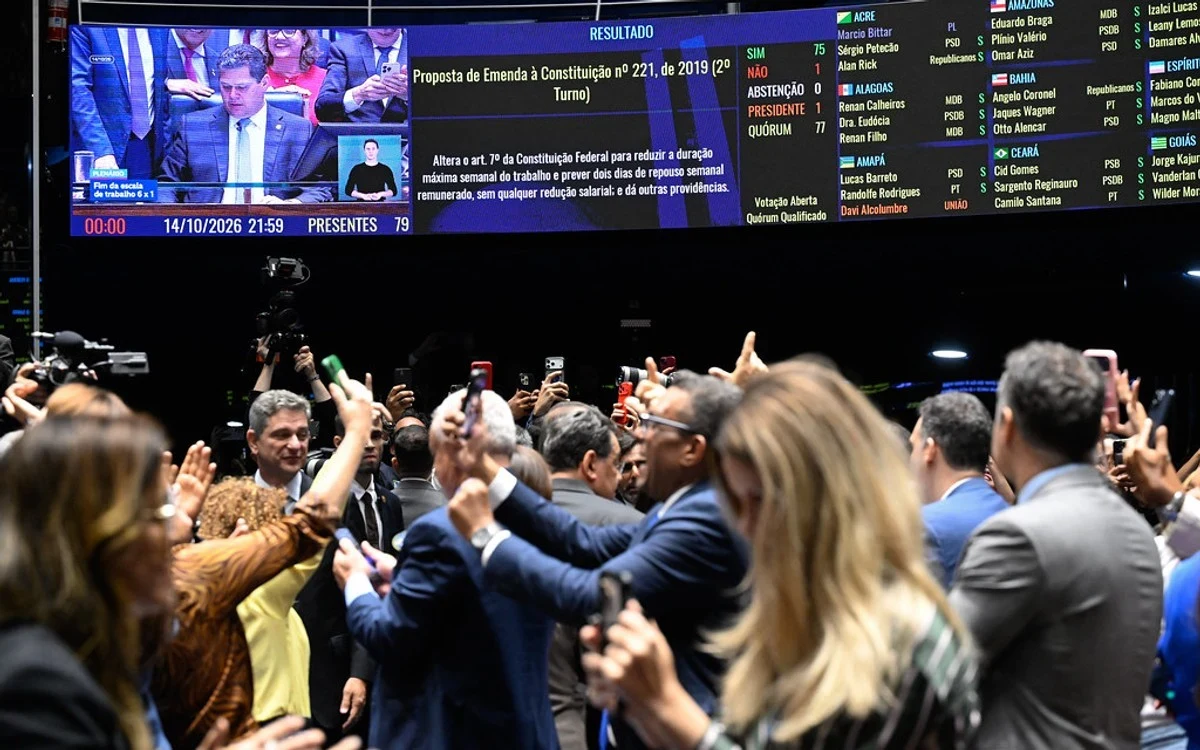 Congresso promulga fim da escala 6x1 e garante mais descanso sem redução de salário