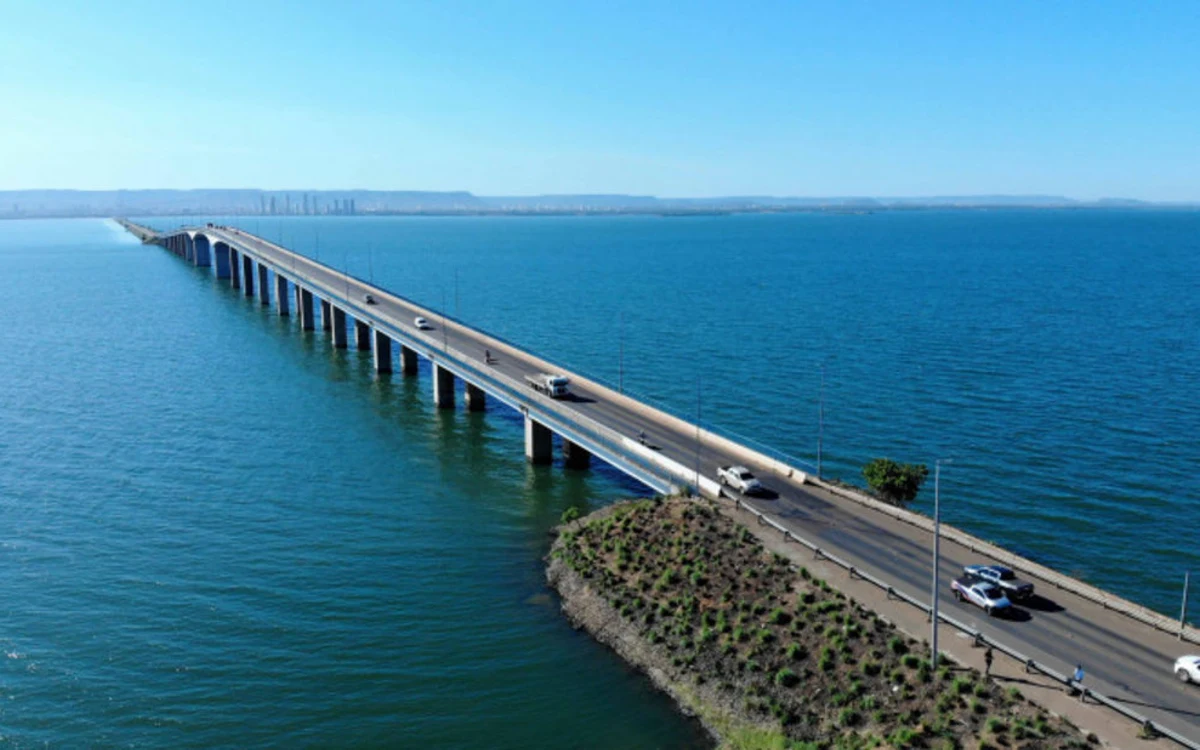 Ponte entre Palmas e Luzimangues chega a 91,8% da obra; pare e siga funciona até as 17h